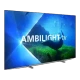 Philips 77OLED808 Ultra HD 4K OLED televizyon; ince çerçeveli ekranda canlı manzara görüntüsü, genel renk.
