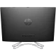 HP 24-f0045nt 8UL23EA siyah masaüstü bilgisayarın arka paneli ve gümüş renkli standı