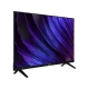 Vestel 32H9600 HD Ready LED televizyon, siyah çerçeveli ve mor dalga desenli ekranıyla önden görünür.