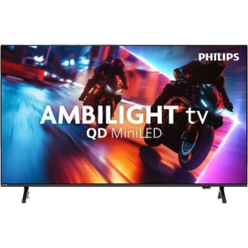 Philips 85MLED910 Ultra HD 4K LED TV, canlı neon oyun sahnesiyle vitrin ekranı, genel renk