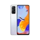 Xiaomi Redmi Note 11 Pro 5G beyaz akıllı telefon, ön ekran ve arka çoklu kamera tasarımıyla birlikte