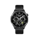 Siyah Honor Watch 6 akıllı saat, yuvarlak ekranı ve spor silikon kayışıyla önden görünür.