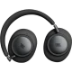 JBL Live 780NC Kablosuz siyah kulaklık, yastıklı kulak kapakları ve ayarlanabilir kafa bandıyla.