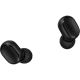 Xiaomi Redmi AirDots tam kablosuz siyah kulaklık, iki ayrı kulak içi kulaklık ünitesiyle gösteriliyor