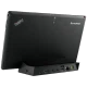 Lenovo ThinkPad 2 siyah iş ve ofis tabletinde arayüz bağlantı noktaları görünüyor.