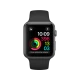 Apple Watch Series 2 42 mm uzay grisi alüminyum kasa ve siyah spor kordonlu akıllı saat