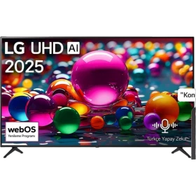LG 86UA85006LA Ultra HD 4K LED TV, ekranda yapay zekâ ve 2025 vurgulu canlı görüntü