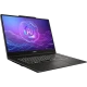MSI VenturePro 17 A2RWEG-027XTR FR48 gri oyuncu laptop; AI destekli ekranlı açık kasa görünümü