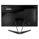 MSI PRO 22XT 9M-020XTR Intel Core i3-9100 masaüstü bilgisayarın siyah arka paneli ve bağlantı noktaları