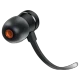 JBL T290 Kablolu siyah kulaklık, turuncu detaylı kulak içi kulaklık ve aşağı uzanan kablo.