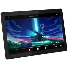 Lenovo Tab M10 HD TB-X505F siyah tablet, uygun fiyatlı tablet ekranı ve video oynatımı görünüyor