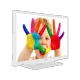 Vestel 22F8510B Full HD LED televizyon, beyaz çerçeveli ekranında renkli elleriyle çocuk görüntüsü