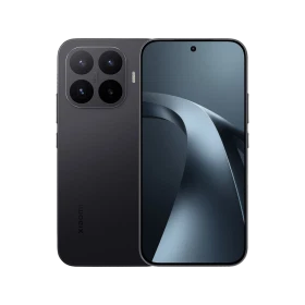 Siyah Xiaomi 17T akıllı telefon, önden ekran ve arkadan çoklu kamera modülüyle yan yana görünüm