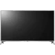 LG 55UJ651V Ultra HD 4K LED televizyon siyah ekran; ince çerçeveli TV modeli