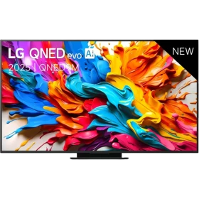 LG 75QNED9MA6B QNED 4K Ultra HD televizyon; canlı renkli ekran tasarımı, genel renk, vitrin ürünü