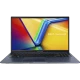 Asus VivoBook 15 M1502YA-BQ579A011 koyu mavi iş ve ofis laptopu açık ekranla görünür.