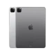 Apple iPad Pro Wi‑Fi + Cellular gri, 11 inç tablet; arka çift kamera ve Apple logosu görünüyor