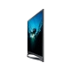 Samsung PS64F8500 Full HD FHD TV, siyah renkli ince tasarımlı televizyon paneli ayaklı duruyor