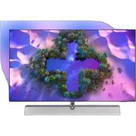 Philips 55OLED936 Ultra HD 4K OLED televizyon, ekranda canlı manzara gösterimi; genel renkli vitrin ürünü