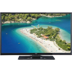 Vestel 42FA7200 Full HD FHD LED televizyon, turkuaz deniz ve sahil manzarası gösteren ekranıyla