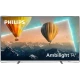 Philips 65PUS8057 Ultra HD 4K LED televizyon, Amibilight TV efektli ekran tasarımı, genel renk.