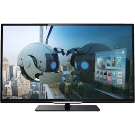 Philips 46PFL4208K Full HD LED televizyon, şehir manzaralı ekran görüntüsüyle vitrin modeli, genel renk