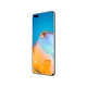 Huawei P40 Pro siyah akıllı telefon, renkli ekranı ve ince kenarlarıyla önden açılı görünümde.