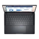 Dell Pro 13 Premium PA13250-BT siyah ultrabook laptop; açık klavye ve ekran görüntüsüyle önden görünüm