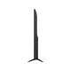 LG 65UA84006LB Ultra HD 4K LED televizyonun siyah renk ayaklı dikey görünümü, şık tasarım