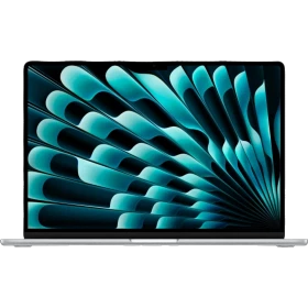 Apple MacBook Air M4 15.3 inç laptop, gümüş renk, önden açık ekranlı ana ürün görünümü