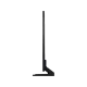 Samsung 75Q900R Ultra HD 8K QLED TV, siyah renkli ince tasarım ve stantlı dikey görünüm