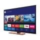 Beko B49L 9782 5AS Ultra HD 4K TV, siyah çerçeveli geniş ekran ve akıllı TV menüsüyle gösteriliyor.