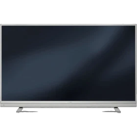 Grundig Atlanta 48 CLX 8589 SP Ultra HD 4K LED televizyon, gümüş çerçeveli önden görünüm