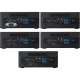 Asus Mini PC PN60-BR00I3 masaüstü bilgisayarın farklı bağlantı portlarını gösteren siyah arka panel görünümleri