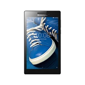 Lenovo Tab 2 A7-20F siyah tablet, mavi ayakkabı ekran görüntüsüyle vitrin ürünü