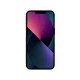 Apple iPhone 13 Mini siyah akıllı telefon, önden görünüm, çentikli ekran ve renkli duvar kâğıdı ile