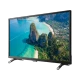 Axen AX32DIL13 HD Ready HD TV, siyah LED televizyon ve ekranda tropik sahil manzarası