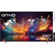 Onvo 100OVF9001UQ Ultra HD 4K LED televizyon, canlı renkli ekranıyla önden görünüm