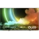 Philips 65OLED706 Ultra HD 4K OLED televizyon, genel renkli şık ekran görünümü ve OLED yazısı