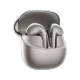 Xiaomi Buds 6 Tam Kablosuz titanyum kulaklık, şarj kutusu açık ve kulaklıklar yerleştirilmiş