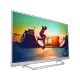 Philips 49PUS7002 Ultra HD 4K LED televizyon, siyah kenarlı ekran, canlı manzara görüntüsüyle ön görünüm