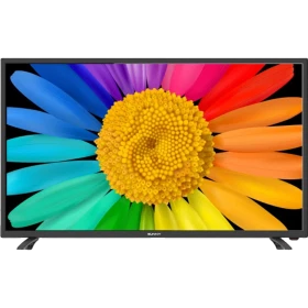 Sunny Uydu Alıcılı HD Ready 39 inç televizyon, renkli çiçek ekranıyla önden görünüm