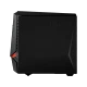 Lenovo Legion Y720T-34IKH siyah masaüstü bilgisayar kasası, kırmızı detaylı yan görünüm