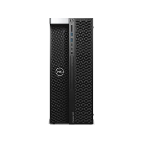 Dell Precision 5820 W-2275 32GB 256SSD siyah masaüstü bilgisayarın ön panel görünümü