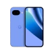 Mor Google Pixel 10a akıllı telefonun kamera modülü ve renkli ekranıyla ön ve arka yüzü birlikte gösteriliyor.