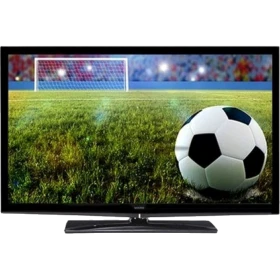 Vestel 32PH5045 HD Ready LED televizyon, siyah çerçevesinde futbol sahası görüntüsüyle önden görünüm