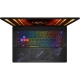MSI Pulse A17 AI+ C3XWGKG-020TR siyah oyuncu laptop ekranı RGB aydınlatma ve karakter klavye görünümü