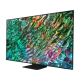 Samsung 55QN90B QLED Ultra HD 4K televizyon; canlı renklerle absürt grafik ekran görünümü, genel renk tasarım