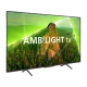 Philips 75PUS8108 Ultra HD 4K LED televizyon; ekranda canlı manzara ve AMBILIGHT TV yazısı görülüyor