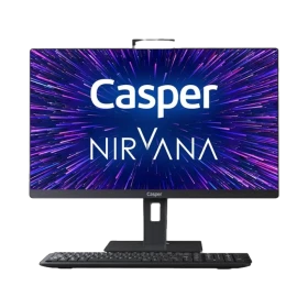 Casper Nirvana AIO A500 A5H.1040-8U00X-V masaüstü bilgisayar, mor ekran, klavye ve fare ile birlikte